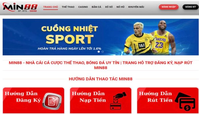 Cập nhật link dự phòng truy cập nhà cái Min88