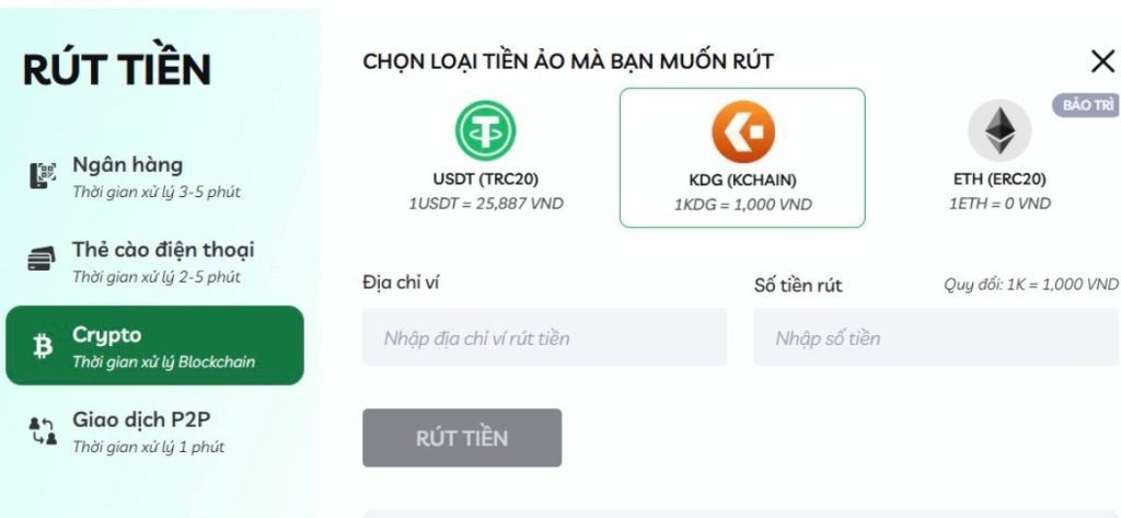 Những lợi ích khi rút tiền MIN88 bằng tiền ảo